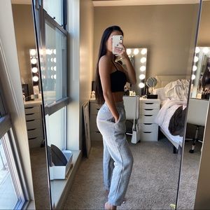 Grey Quilted Sweapants